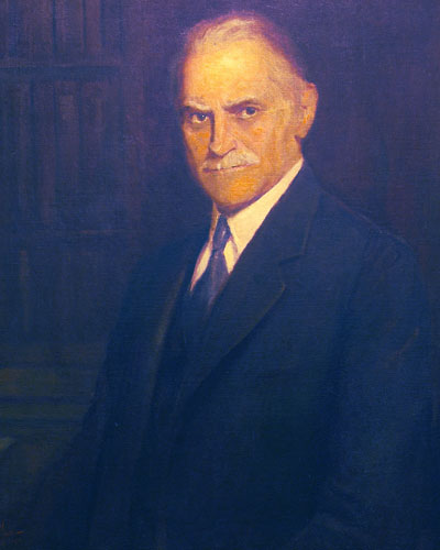 Portrait painting of Oscar John Snyder, DO