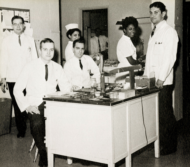Medical students, nurses and clinical staff at the City Avenue hospital.