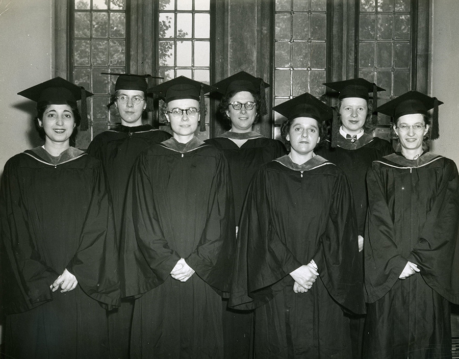 A handful of graduates from PCO's DO Class of 1949.