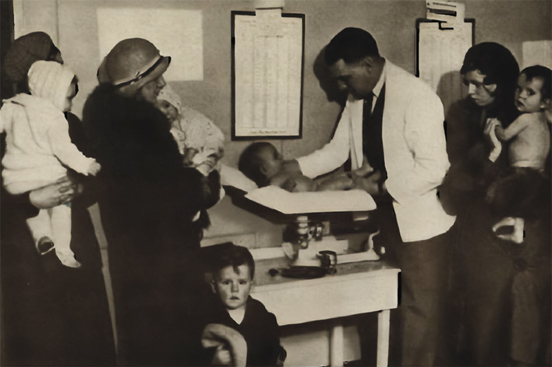 1911 graduate Ira Walton Drew, DO, was the College's first professor of pediatrics and founder of the Pediatrics Clinic.