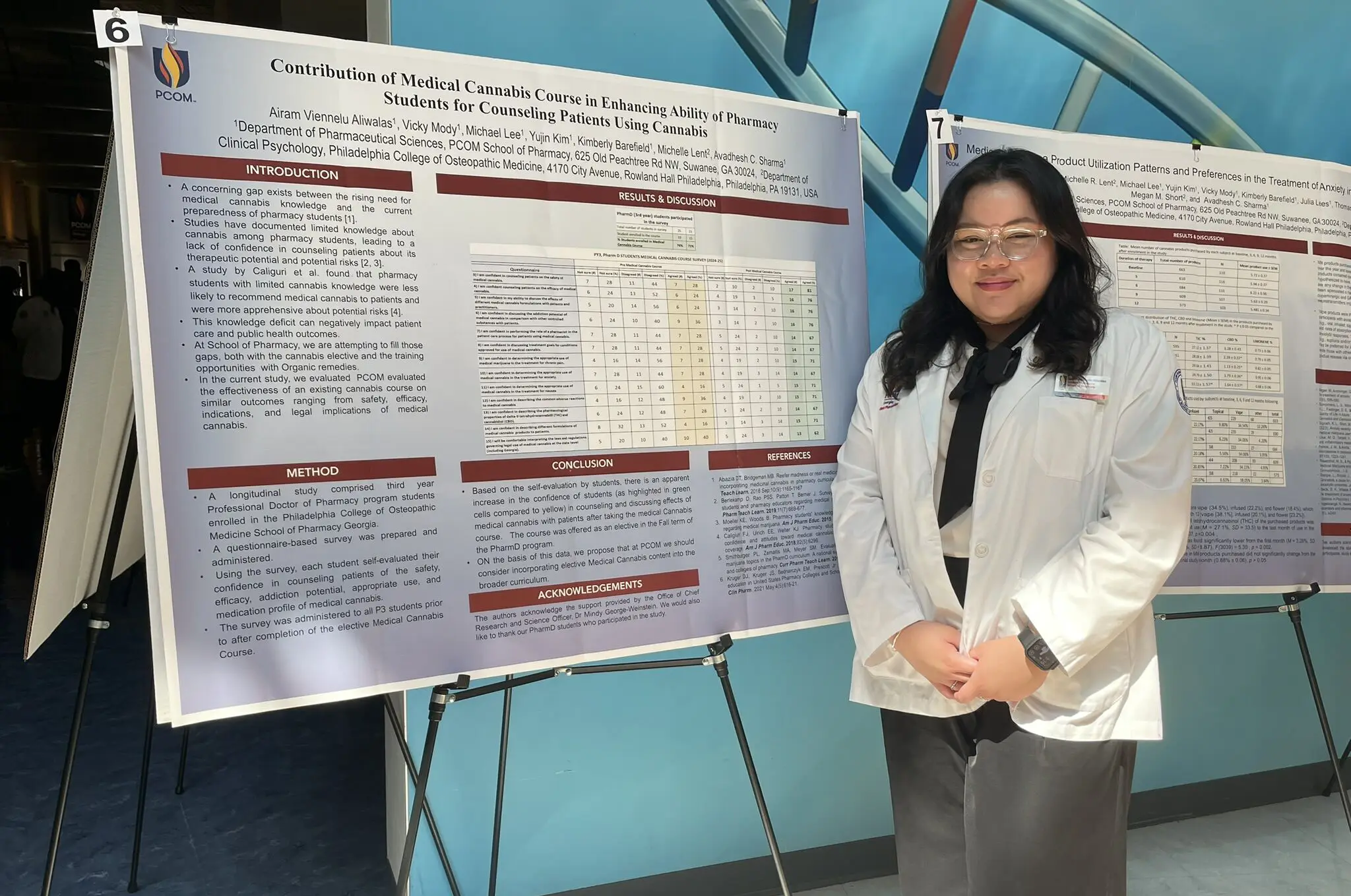 Airam Viennelu Aliwalas with her research presentation.