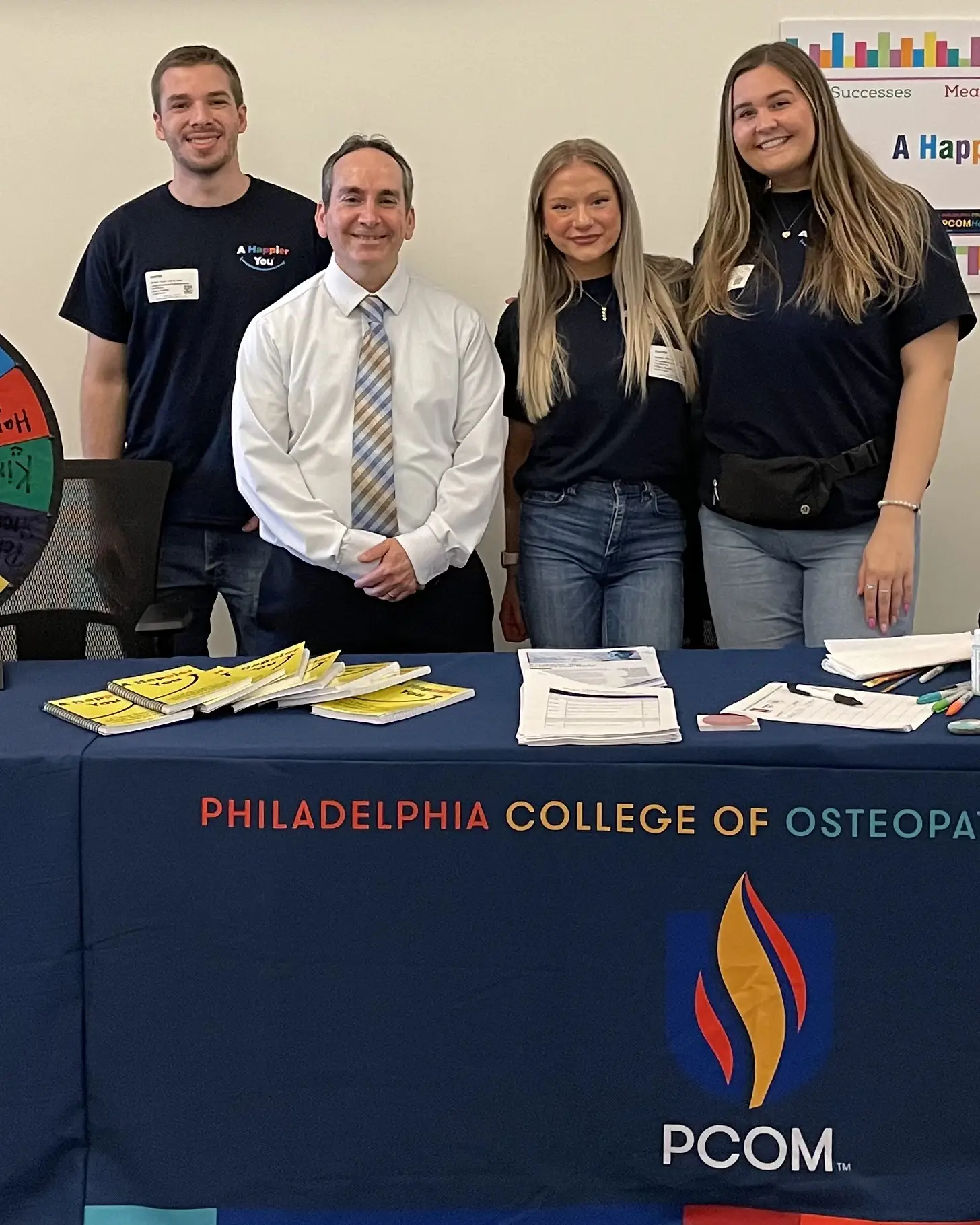 Dr. Glassman and three students took part in the 2024 Wellness and Benefits Fair at CBH.