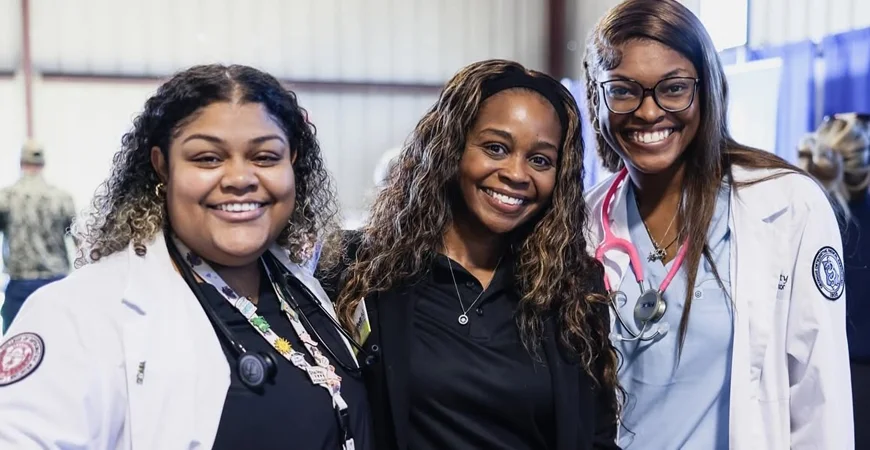 Students and staff at the Sunbelt Ag Expo