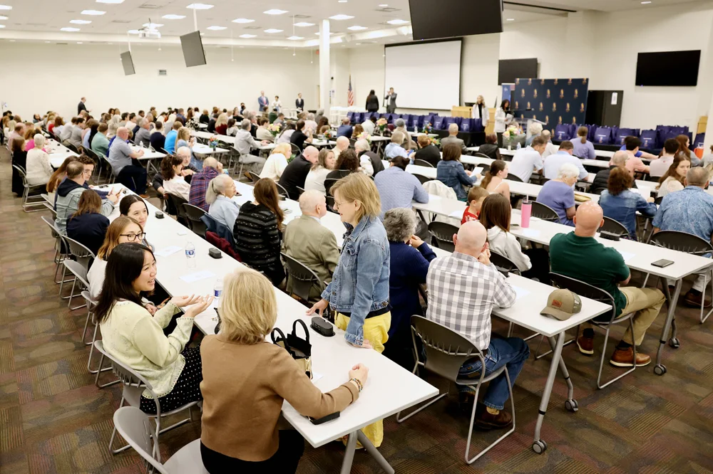 Attendees gather for the donor memorial service