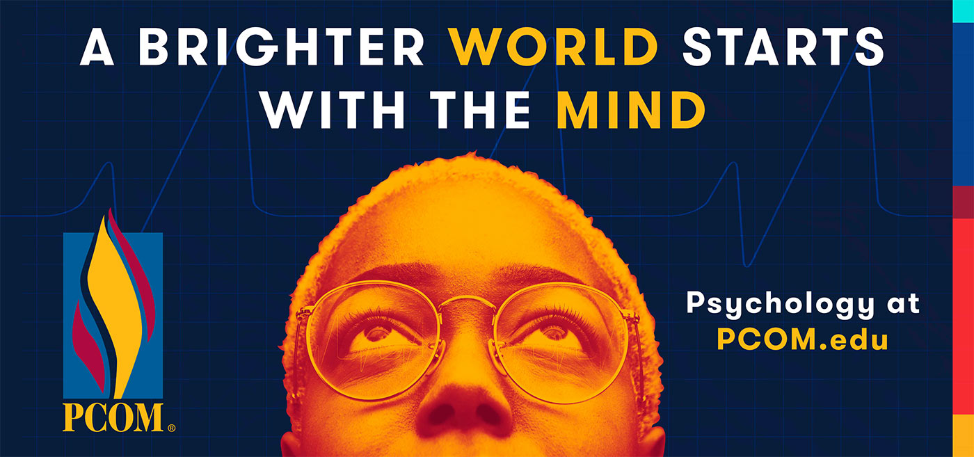 PCOM psychology programs billboard