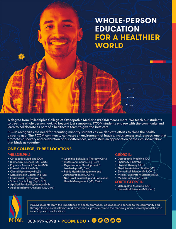 PCOM diversity print advertisement