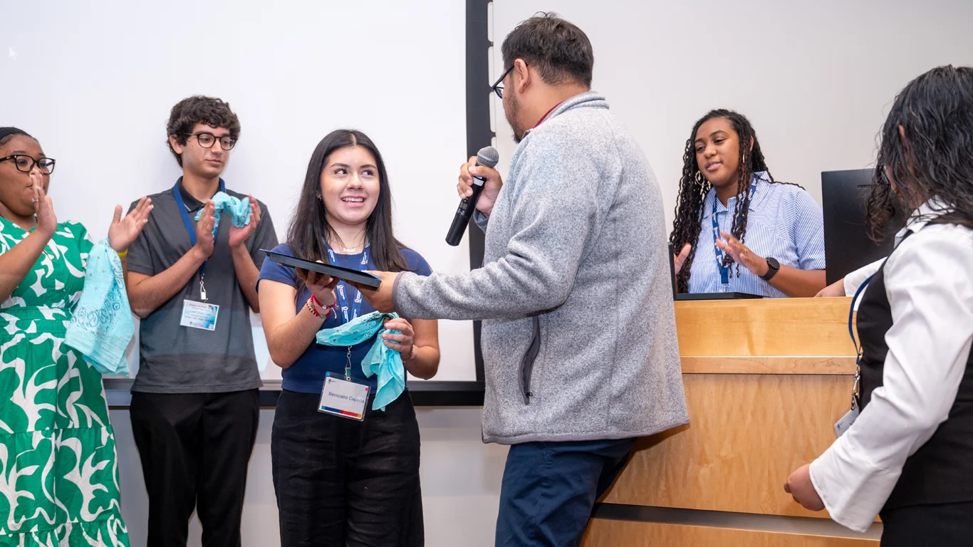 Opportunities Academy participant receives award
