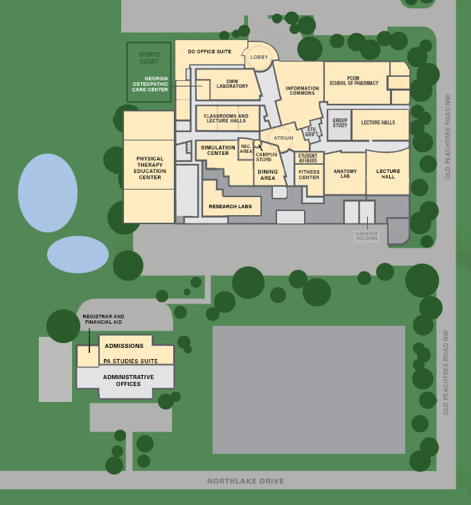 Campus Map and Driving Directions in Suwanee