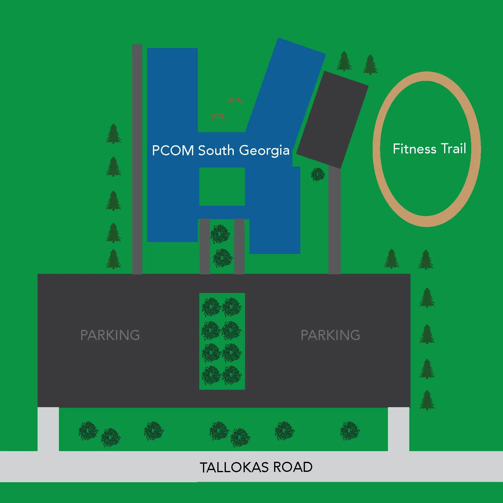 Facility map of PCOM South Georgia