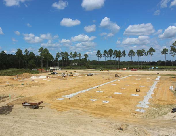 PCOM South Georgia construction site in mid-September