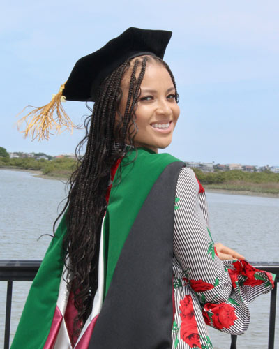 Jasmine Rogers, DO ’23, graduation photo