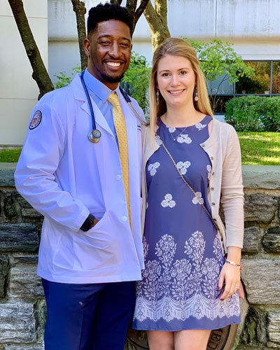 Chris Howard, DO '23, and Molly Blew, PHD '23