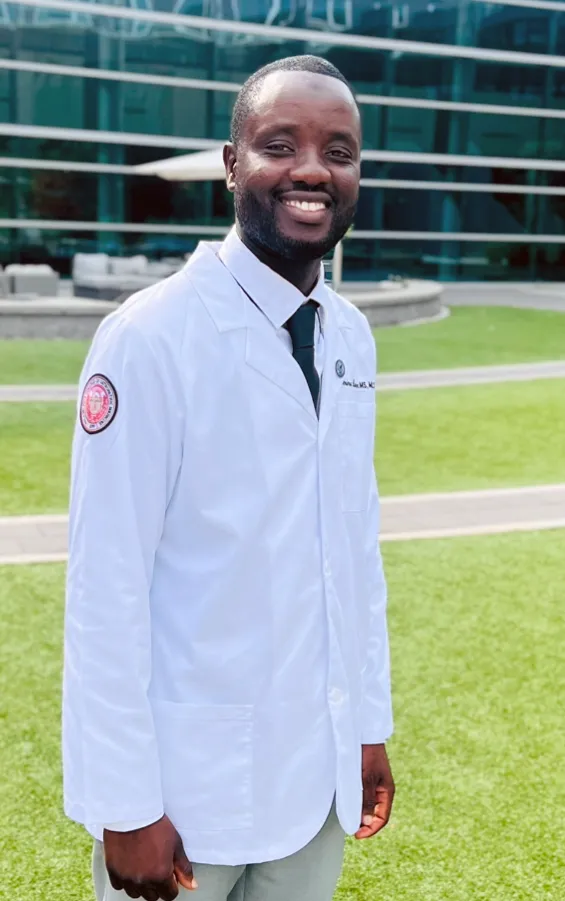 Portrait photo of PCOM Georgia medical laboratory science graduate Ebrima Danso, MS/MLS '25