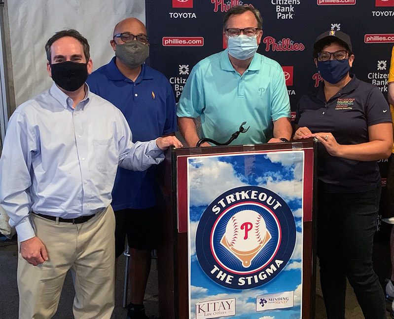 PCOM faculty and staff join the Philadelphia Phillies and Minding your Mind to contribute to Strike Out the Stigma's mental health discussions.
