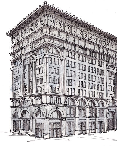 Witherspoon Building at Walnut, Juniper and Sansom Streets, Philadelphia