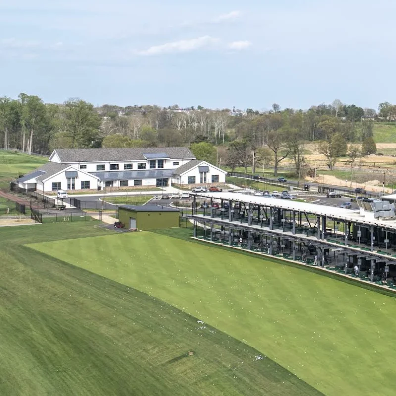 Overhead view of Cobbs Creek Golf Course