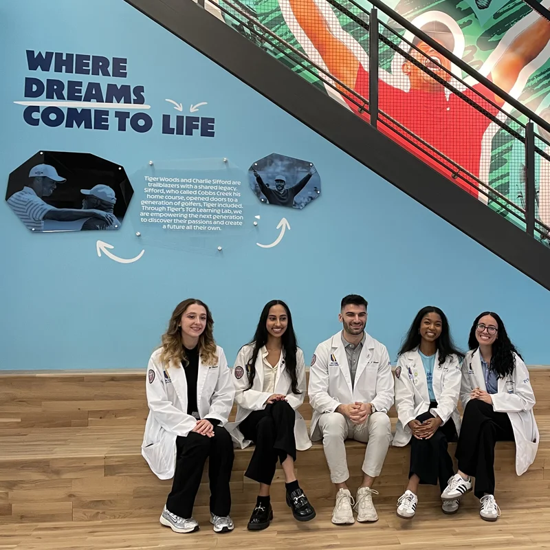 Students sitting in the Smilow Woodlawn TGR Learning Lab