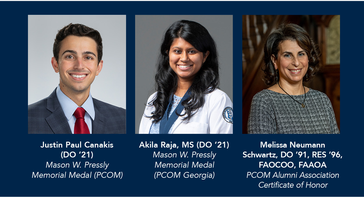 PCOM's Founders' Day 2021 honorees