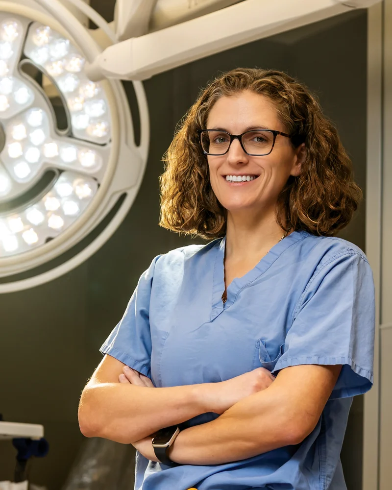 Dr. Lindsey Perea in operating room