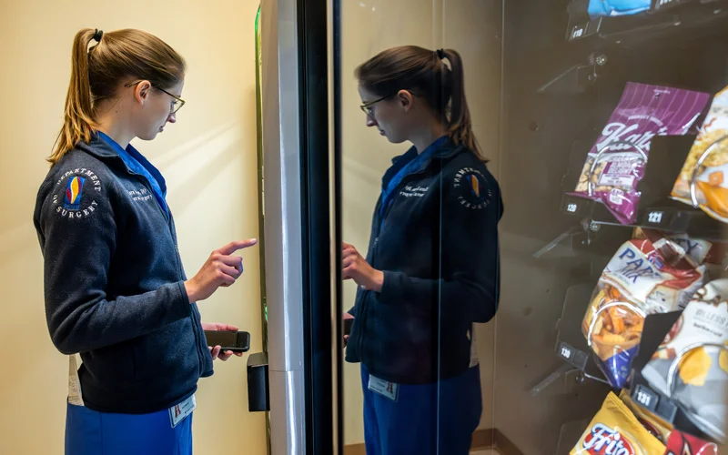 
6:35PM
Pre-Sign-Out:&nbsp; I take a brief pause, grab a snack, and prepare for evening sign-out. Clear handoffs are critical. After finishing documentation, I change out of scrubs and leave the hospital, exhausted but fulfilled.
