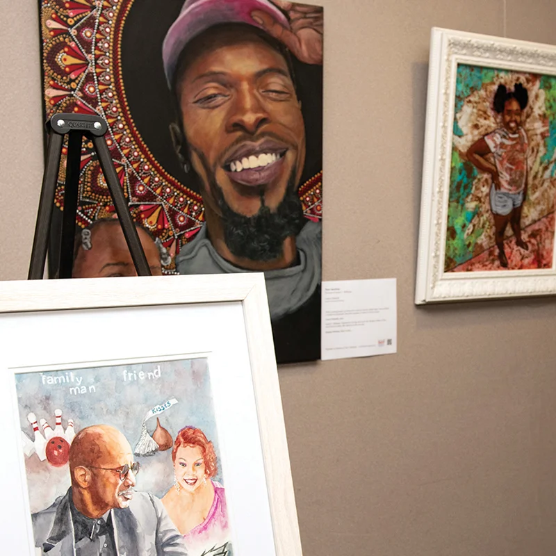 Artwork featured in the Souls Shot Portrait Project exhibition