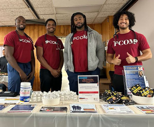 Members of Brothers in Medicine at community outreach event