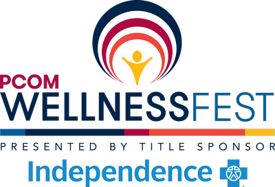 PCOM Wellness Fest Logo, sponsored by Independence Blue Cross