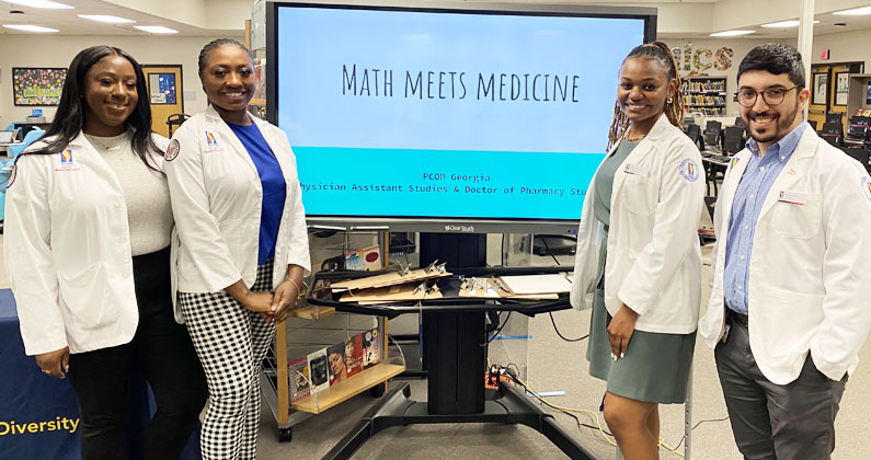 PCOM Georgia students teach STEM lessons at Hull Middle School
