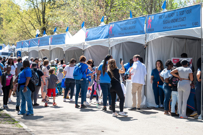 PCOM Georgia's 9 booths at the festival