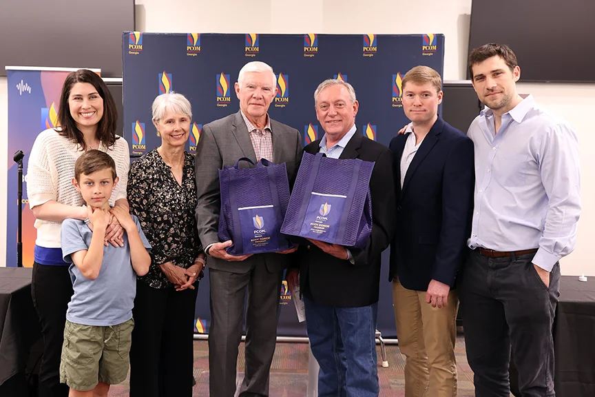 The Dorsey family at the 2026 PCOM Georgia Body Donor Memorial Service