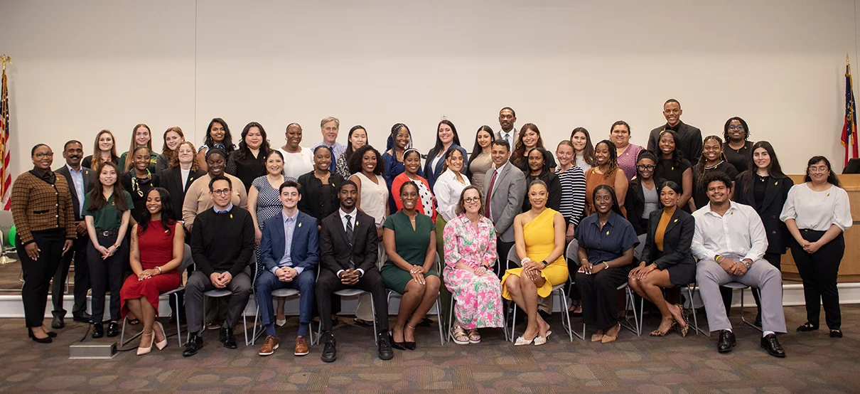 Group photo of PCOM Georgia Phi Lambda Sigma chapter