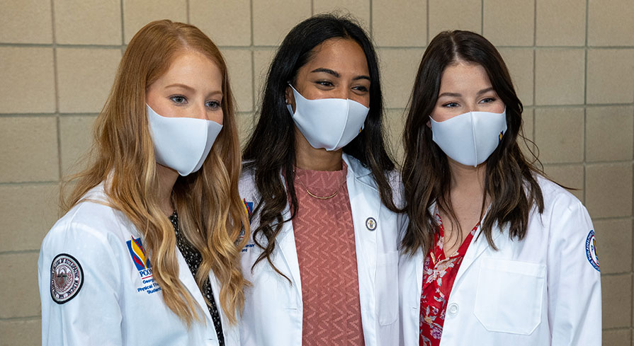 The PA white coat ceremony is an annual rite of passage for PCOM Georgia's PA Studies students.