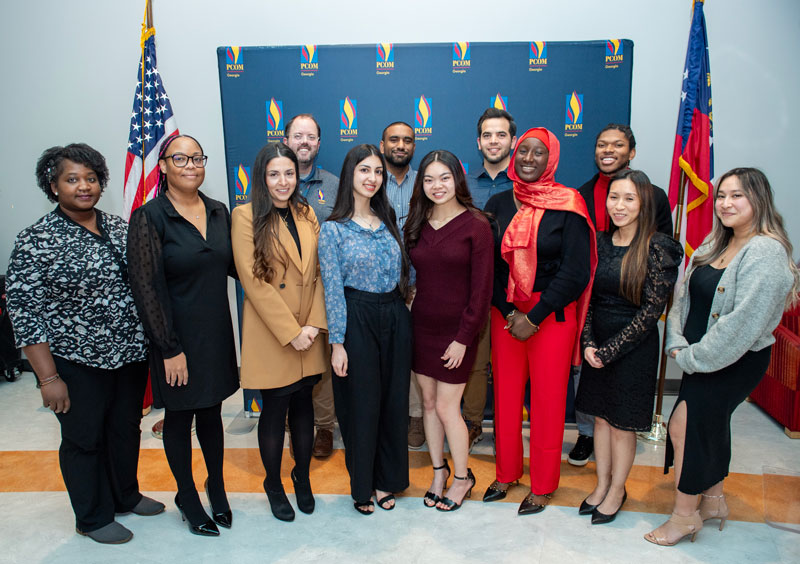 New Members of The Rho Chi Pharmacy Honor Society, PCOM Chapter (Epsilon Delta)