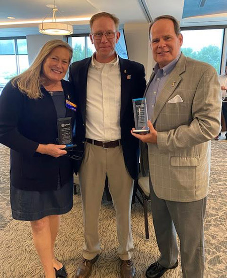 PCOM Georgia Chief Campus Officer receives the Robert S. Stubbs II Guardian of Ethics Award from the Rotary Club of Gwinnett