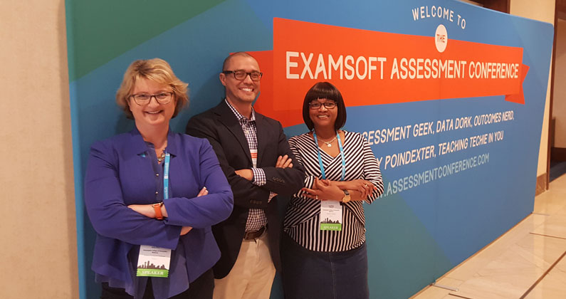 Louise Jones, Doug Koch and Cynthia Coleman presented at the Innovations in Assessment conference recently. 