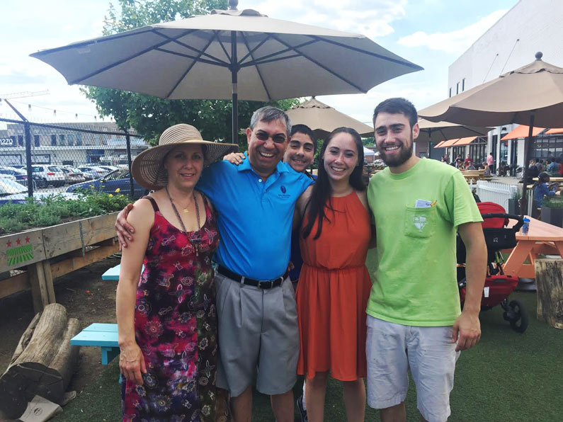 Danny Martinez and his family