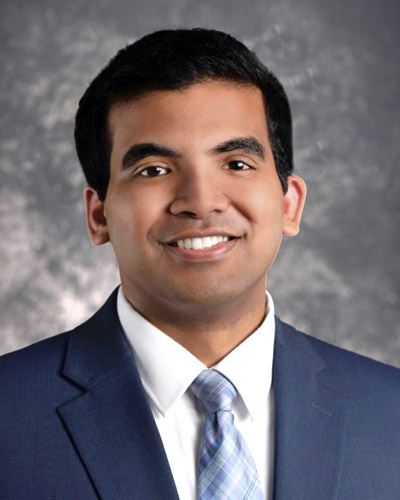 Professional headshot photograph of PCOM Georgia medical student Varun Yarabarla (DO ‘21)