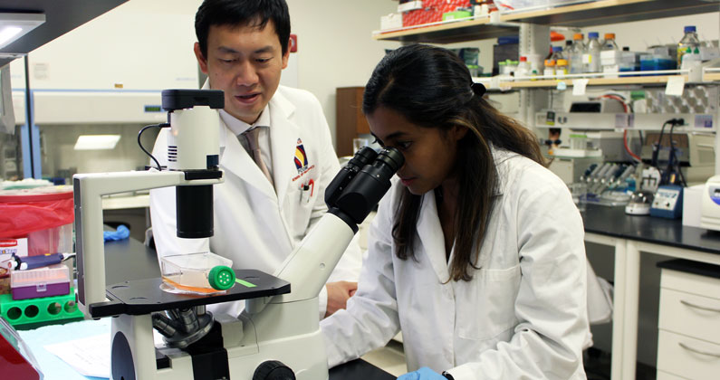 Teena John works with Dr. Xinyu (Eric) Wang.