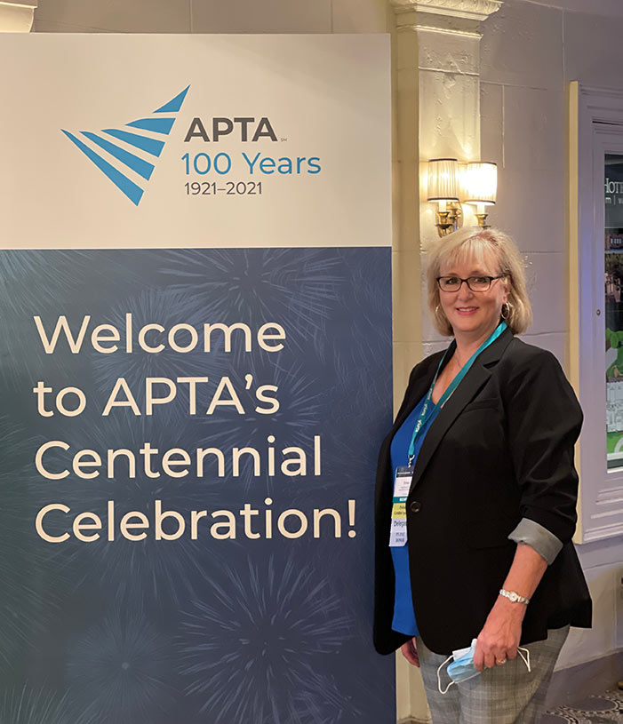 Physical therapist and PCOM Georgia faculty member visited Washington D.C. to celebrate the APTA's 100 years as a member association