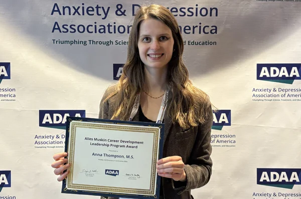 PCOM PsyD Student Earns National ADAA Leadership Award