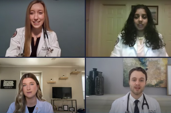 PCOM Hosts Virtual White Coat Ceremony