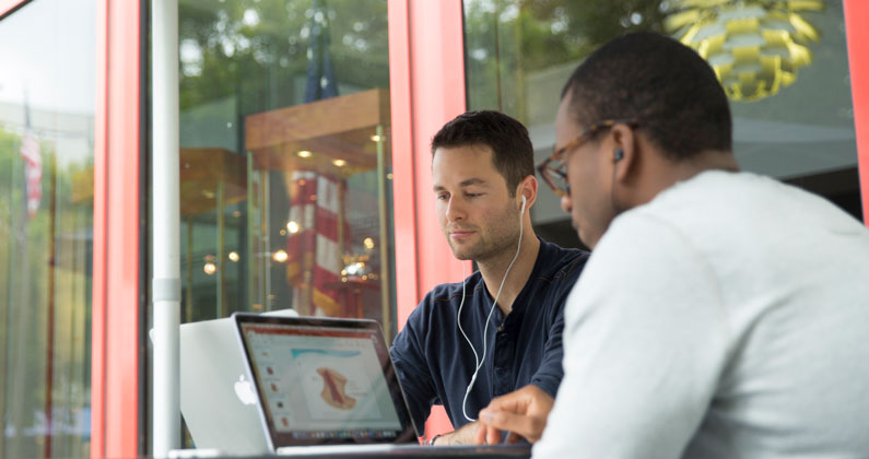 Students studying at PCOM