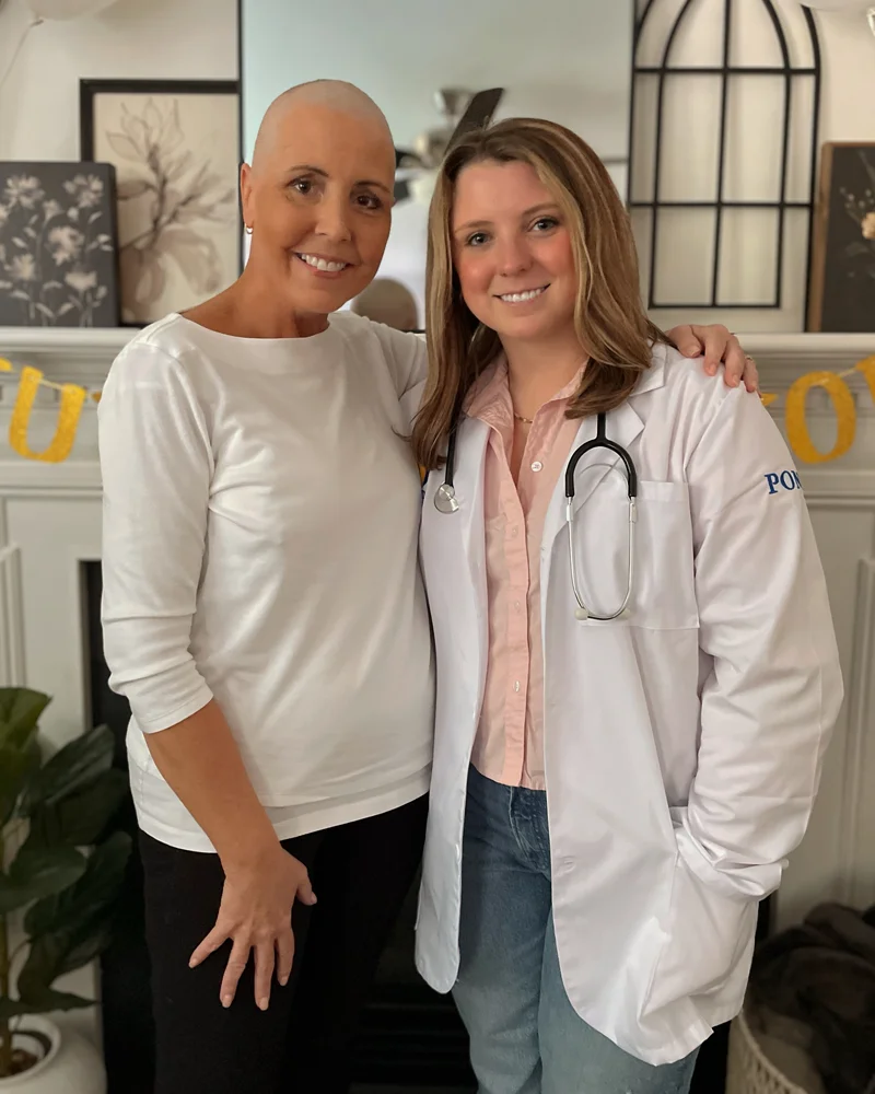 Emma Sevick (DO '28) and her mother Ann