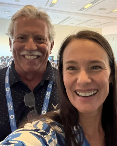 Dr. Balin and Nikki Schultek at the American Society for Microbiology (ASM) Annual Meeting