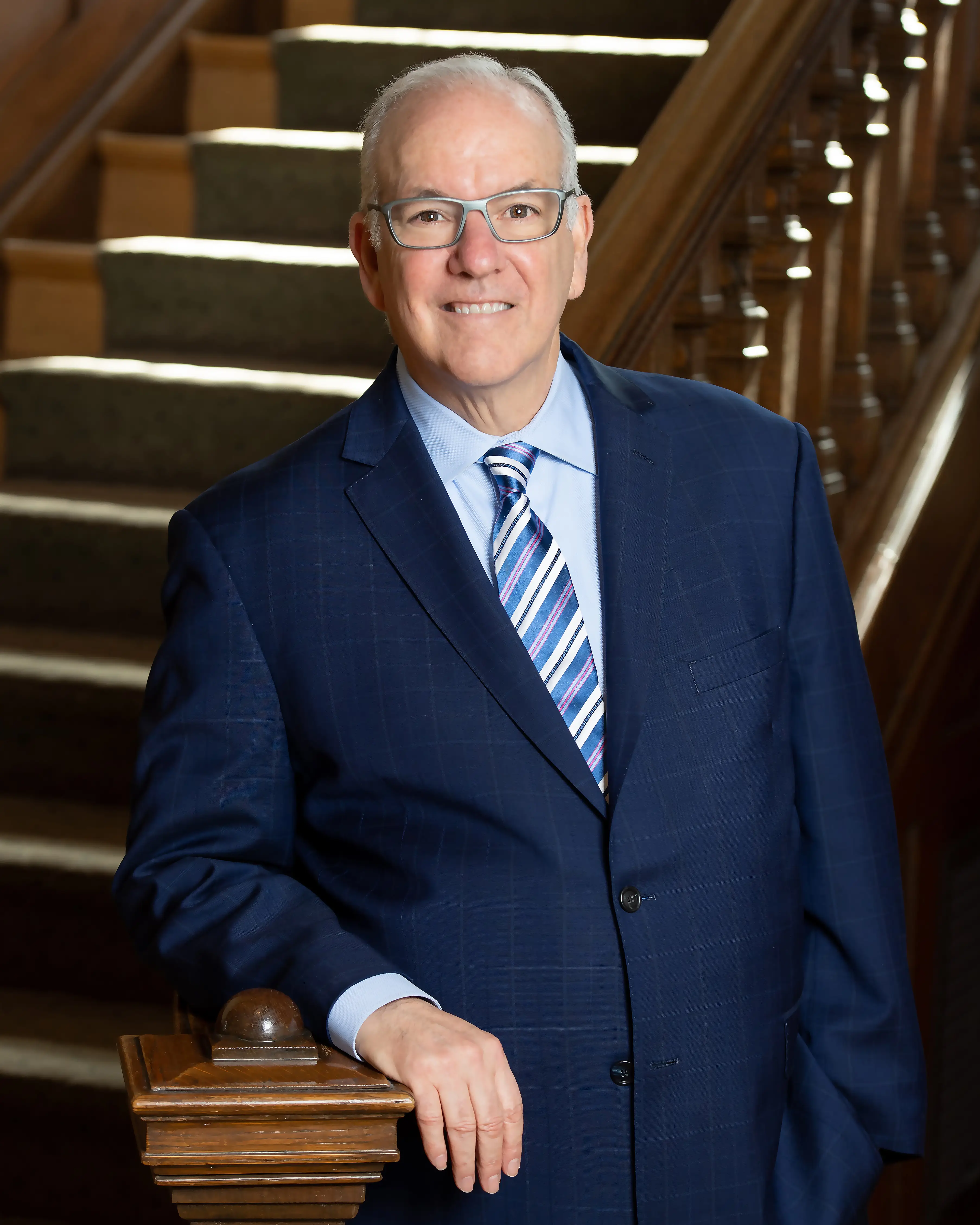 Professional portrait of PCOM President and Chief Executive Officer Jay S. Feldstein, DO ’81