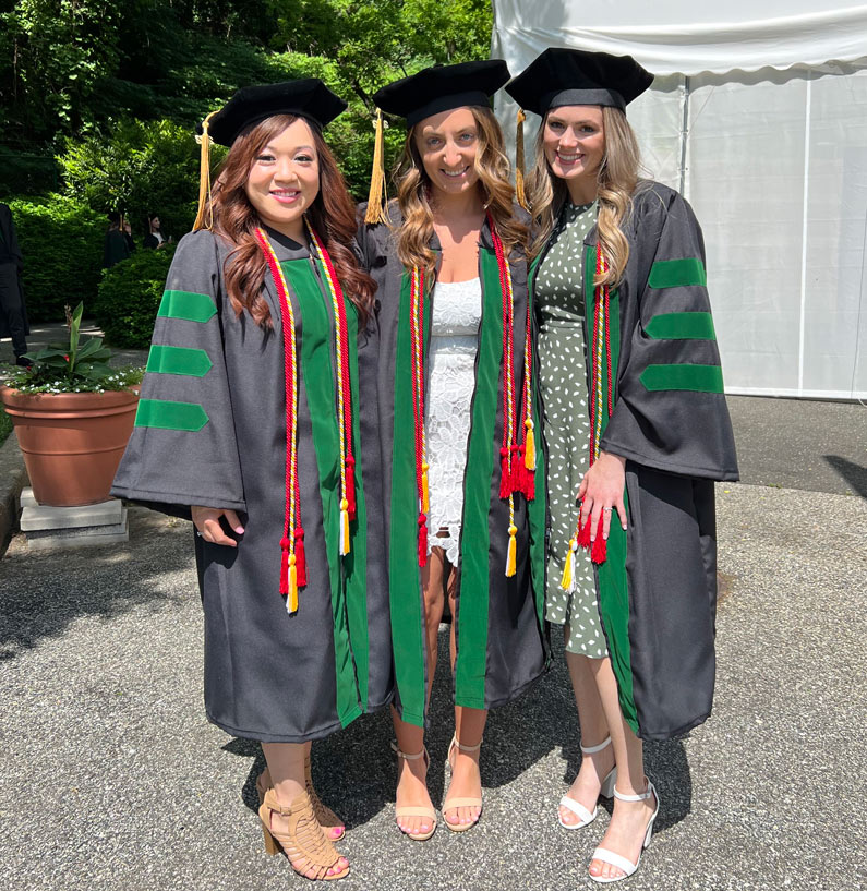 DO Class of 2022 members smile at commencement ceremony