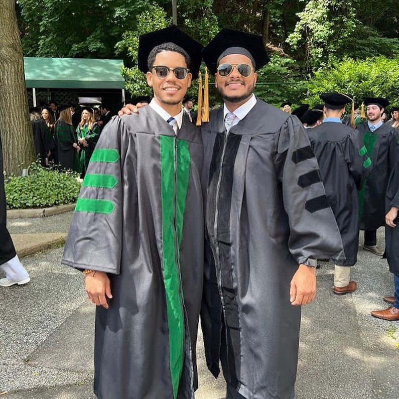 Graduates pose together at the 131st Commencement Ceremony