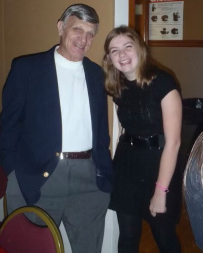 Vicki Ouzounian, PsyD ’26, and her late grandfather