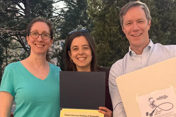Pcom Student Honored by American Academy of Osteopathy