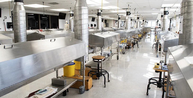 PCOM anatomy lab setting